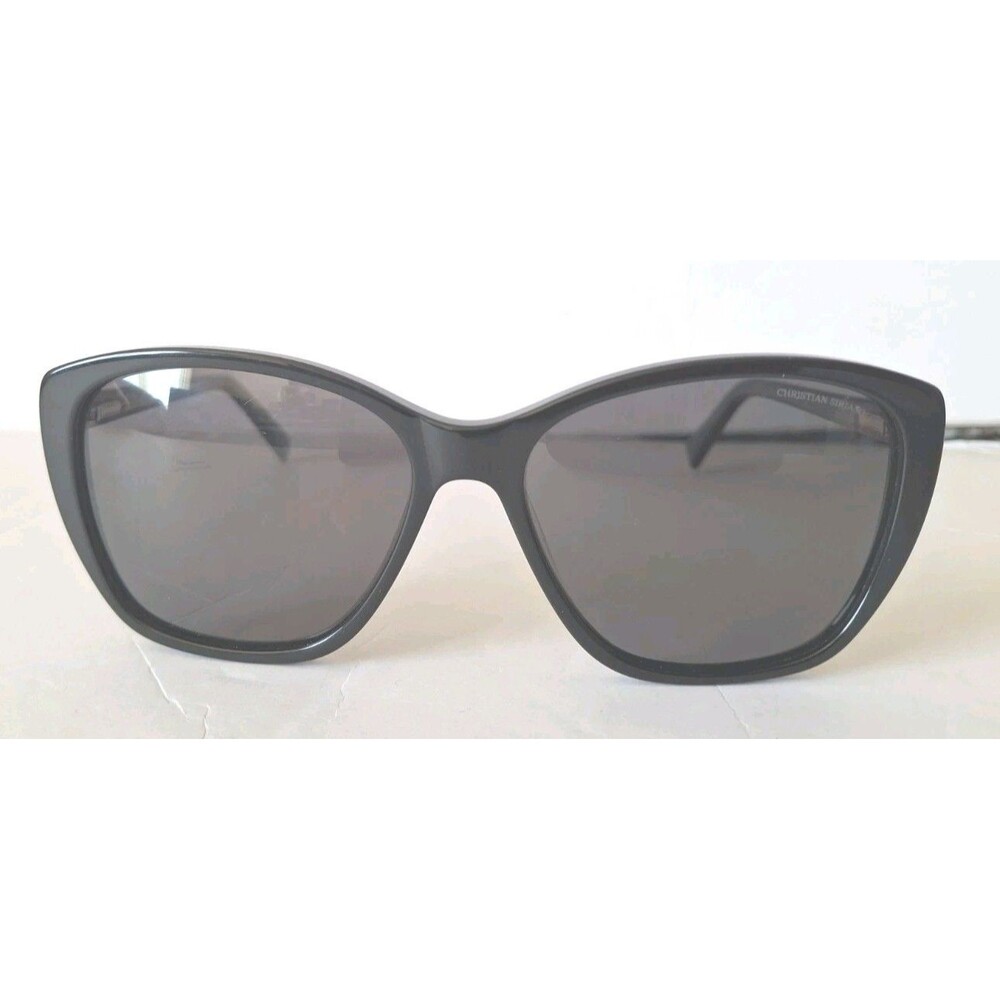 Christian Siriano Jill Sunglasses Black 56-15-140 Cateye Sunnies